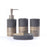 Embossed Lines Detail Bathroom Set