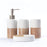 Embossed Lines Detail Bathroom Set