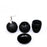 Embossed Dots Texture Ceramic Bathroom Set